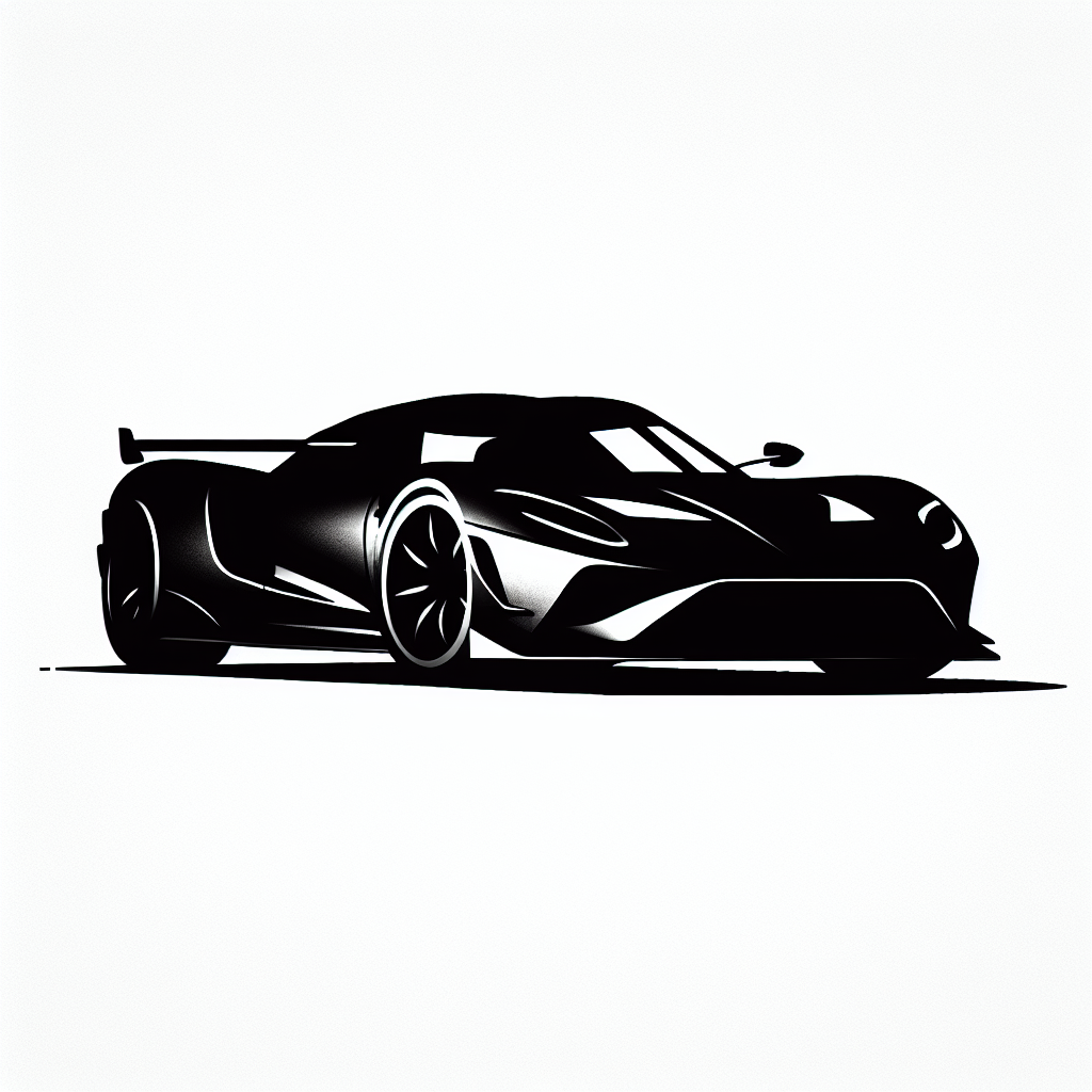 Audi R8 In City Vector Silhouette | High-Quality Digital SVG