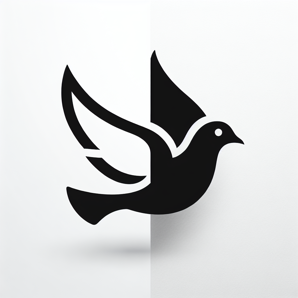Dove Modern Vector Silhouette | Digital Download SVG