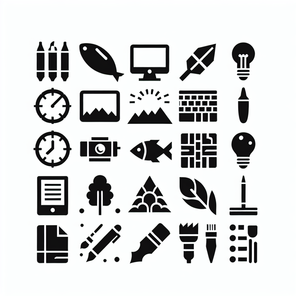 10 Stories Icons Bundle Vector Silhouette | Digital Download SVG