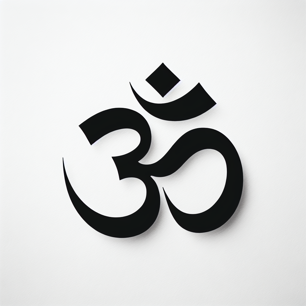 Om Symbol Vector Silhouette | Digital Download SVG