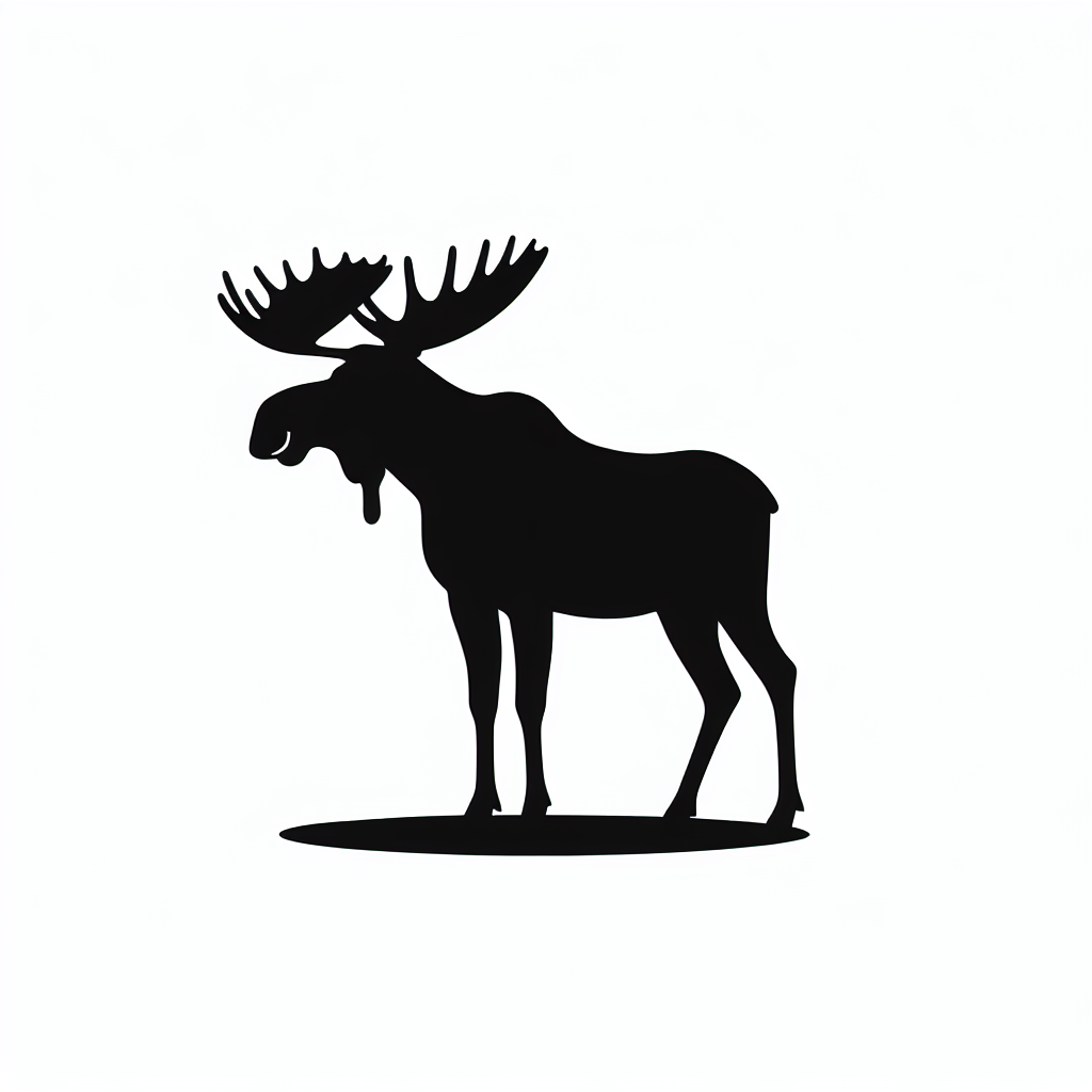 Wildlife Moose (standalone Bundles) Vector Silhouette Digital Download