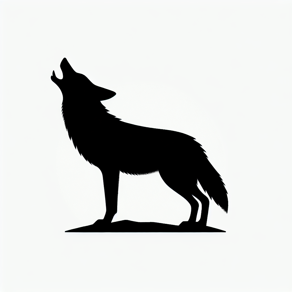 Coyote Or Similar Forest Animal Silhouettes 2025 Rewarded Vector
