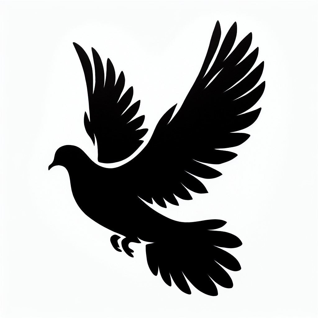 Dove Vector Silhouette | Digital Download SVG