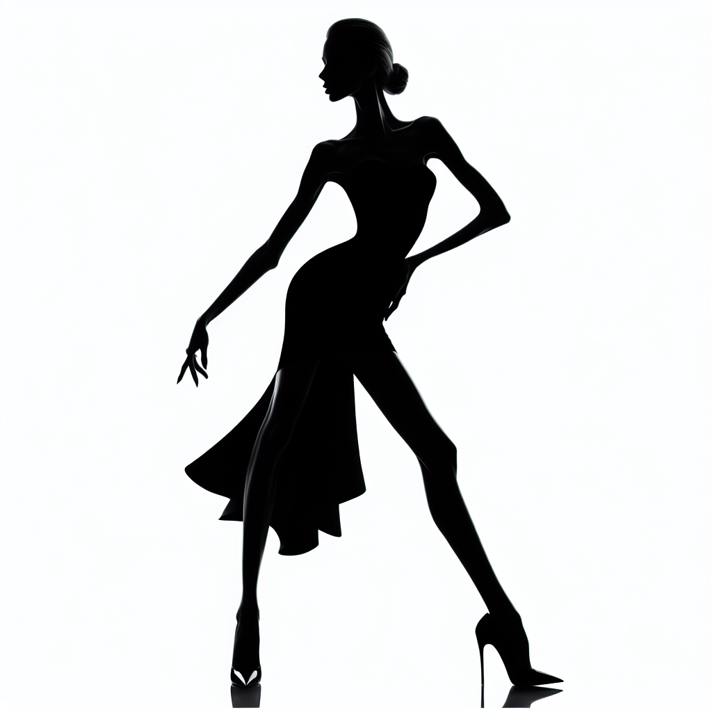 Supermodel Vector Silhouette | Digital Download SVG