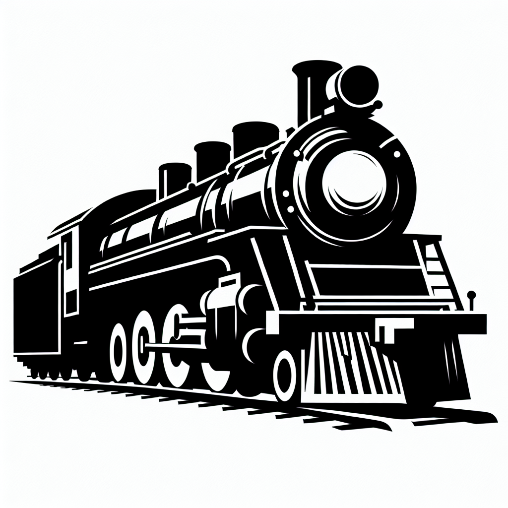 Train Vector Silhouette | Digital Download SVG