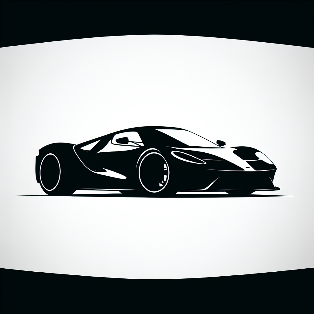 Supercar Silhouette Vector Silhouette | Digital Download SVG