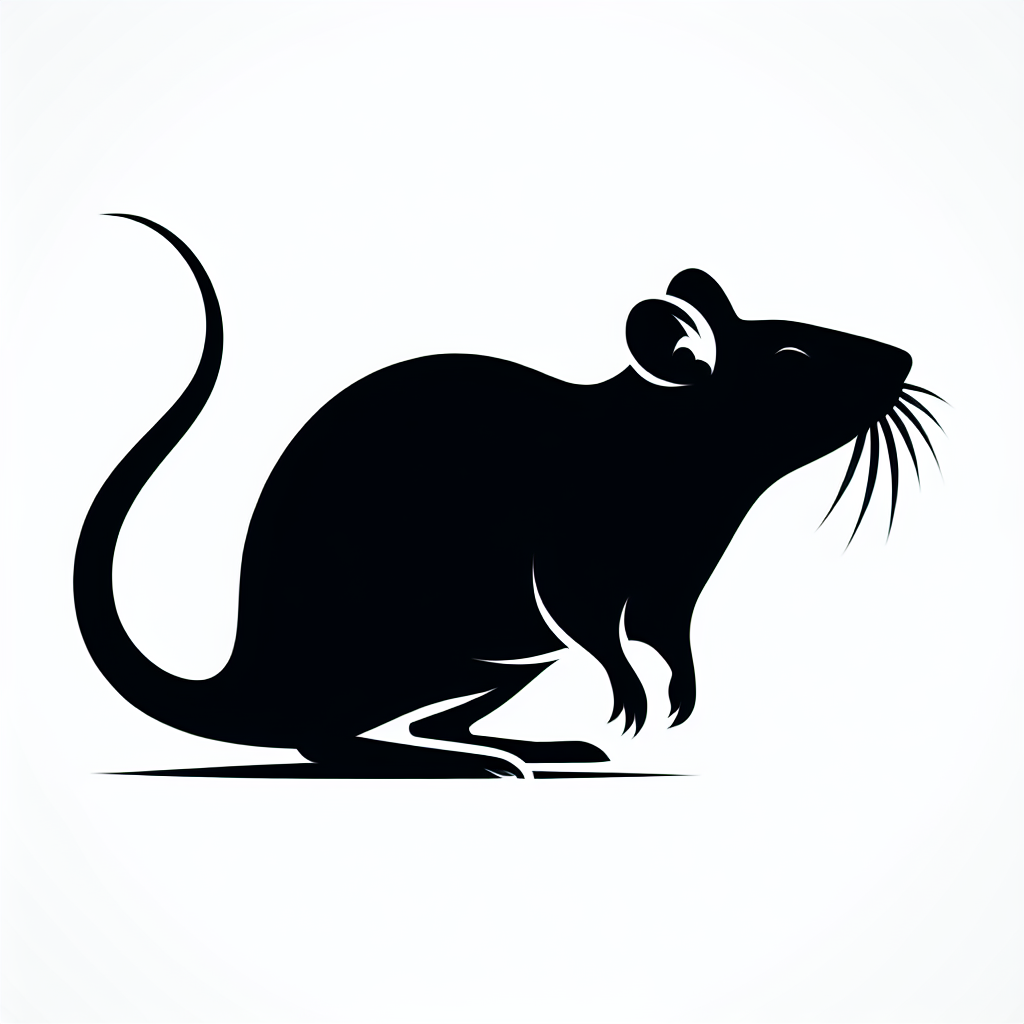 Rat Vector Silhouette | Digital Download SVG