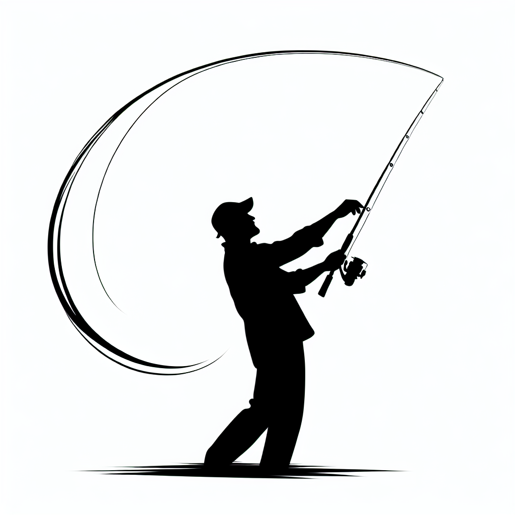 Fishing / Fisherman Silhouette Scenes Vector Silhouette Digital