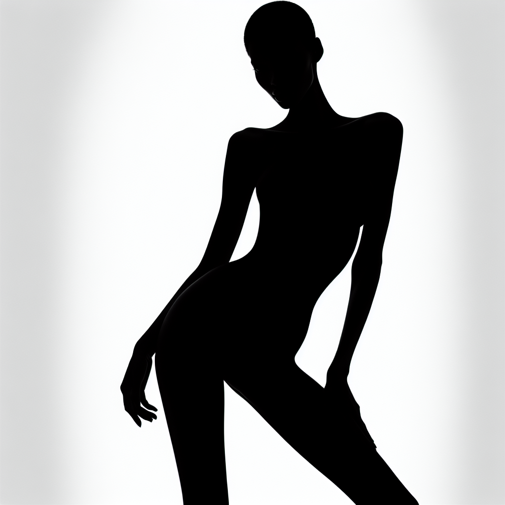 Supermodel Amazing Vector Silhouette | High-quality Digital SVG