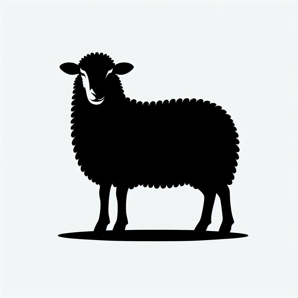 Sheep / Farm Silhouettes Vector Silhouette | Digital Download SVG