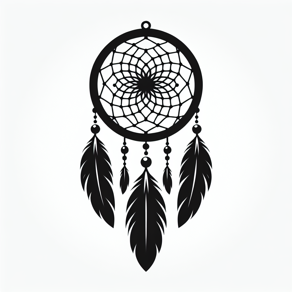 Dreamcatcher Vector Silhouette | Digital Download SVG