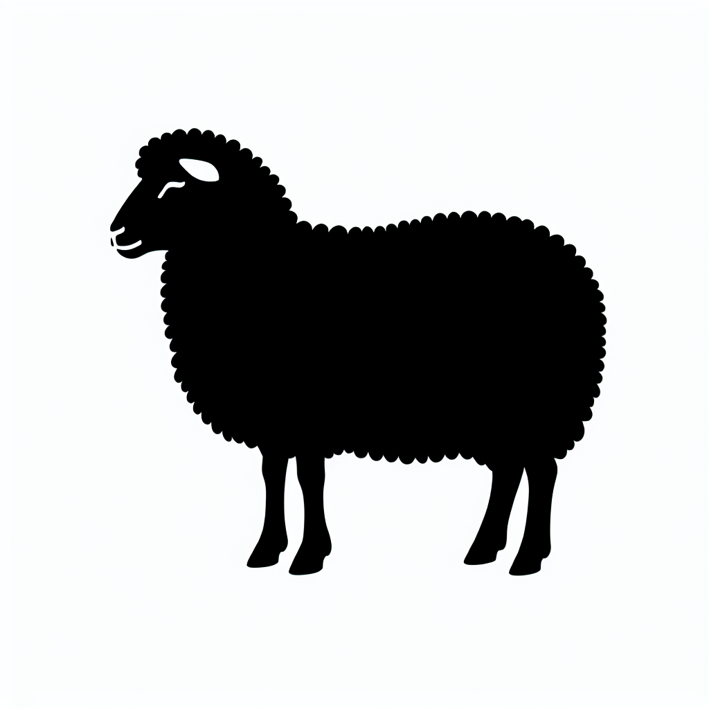Sheep / Farm Silhouettes Vector Silhouette | Digital Download SVG