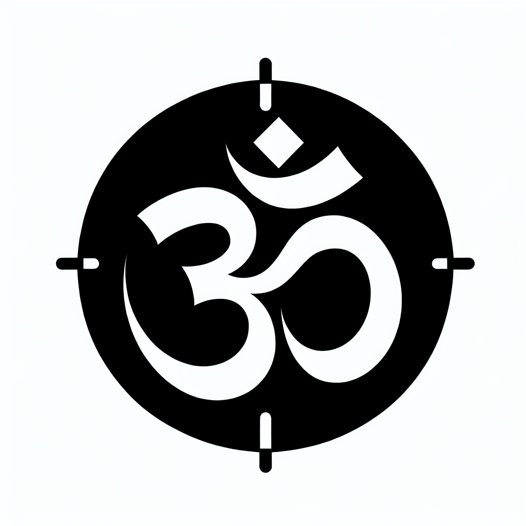 Om Symbol Vector Silhouette | Digital Download SVG