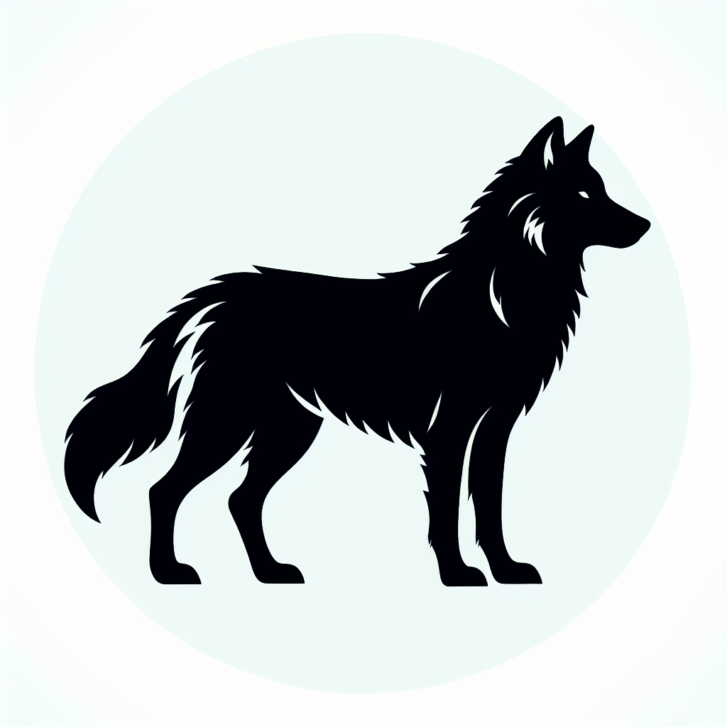 Wildlife Wolf Vector Silhouette | Digital Download SVG