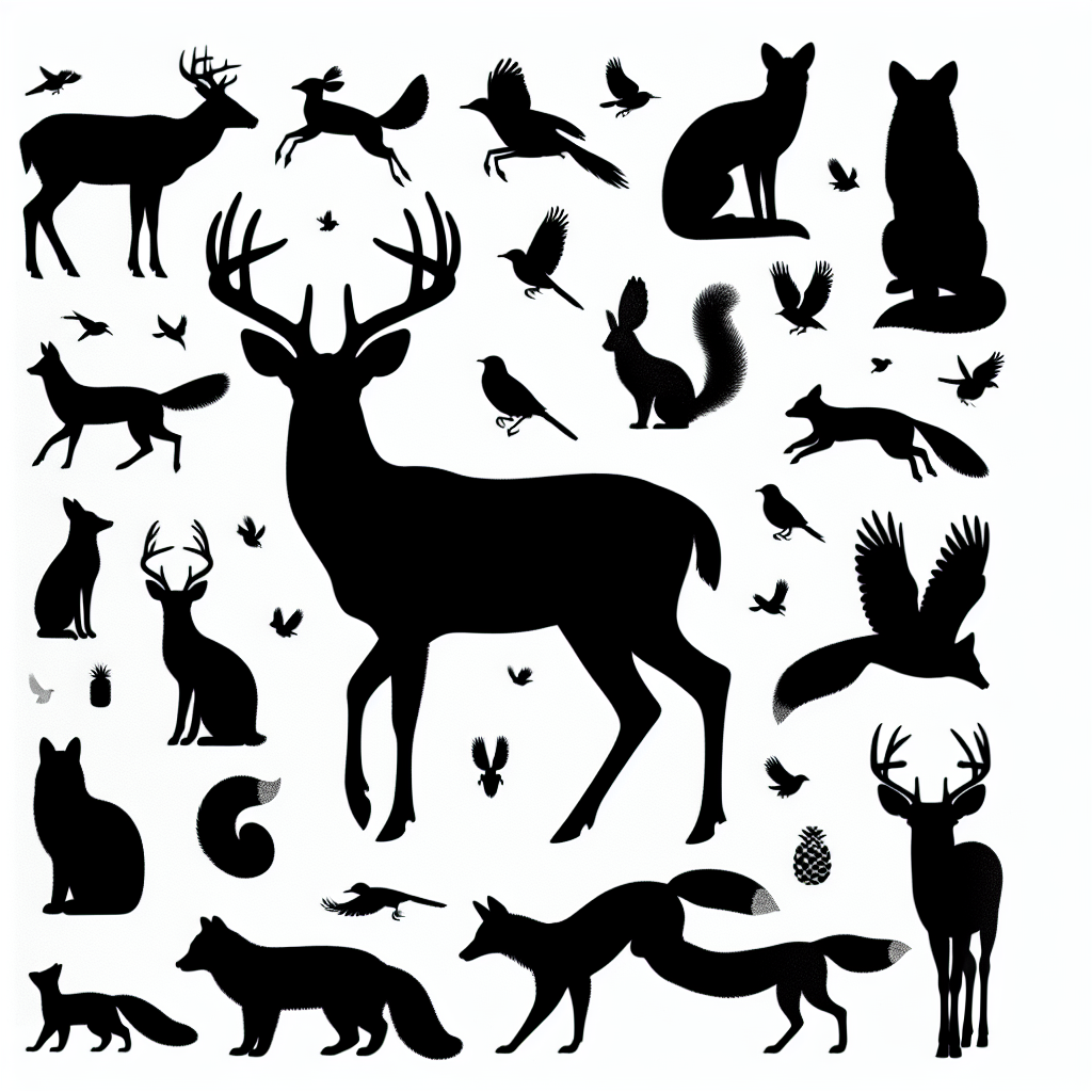 Buck Forest Creatures Vector Silhouette | Digital Download SVG