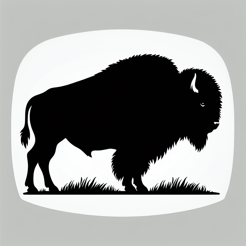 Bison Bundle Vector Silhouette | Digital Download SVG